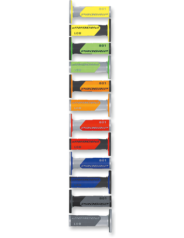 Punhos Offroad de Dupla Densidade 801 Closed End Preto / Azul PRO GRIP PA080100NEBL