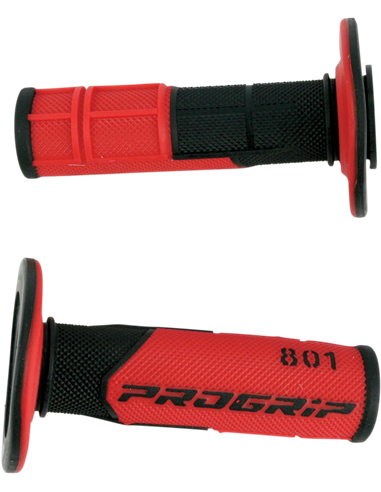 Puños Double Density Offroad 801 Closed End Black/Red PRO GRIP PA080100NERO