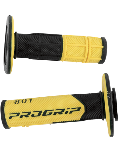 Puños Double Density Offroad 801 Closed End Black/Yellow PRO GRIP PA080100NEGI