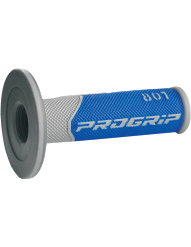 Punhos Offroad de Dupla Densidade 801 Closed End Azul / Cinza PRO GRIP PA080100GRBL