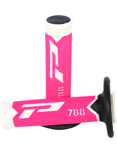 Puños Triple Density Offroad 788 Closed End White/Black/Fluo Pink PRO GRIP PA078800WFXN