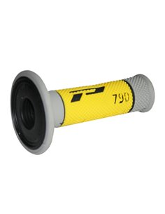 Punhos Offroad de densidade tripla 790 Fechado Cinza / Amarelo / Preto PRO GRIP PA079000THGI