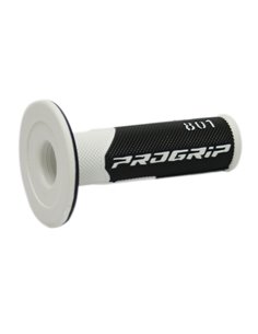 Poignées Offroad Double Density 801 Closed End Noir / Blanc PRO GRIP PA080100BI02