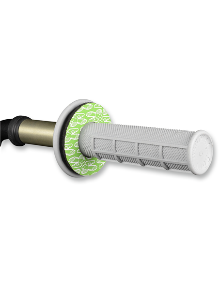 Punhos Renthal Donutz Branco / Grn G203