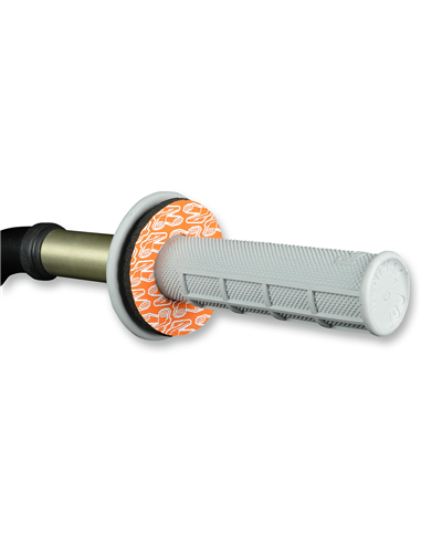 Puños Renthal Donutz Wht/Org G204