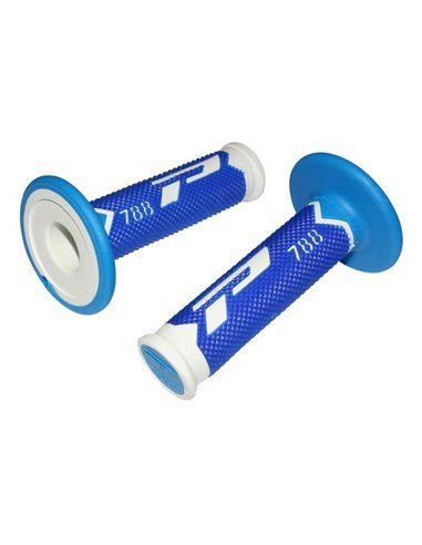 Puños Triple Density Offroad 788 Closed End White/Blue/Light Blue PRO GRIP PA078800WBA