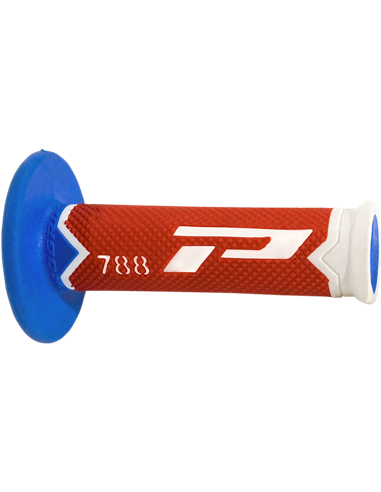 Grips Triple Density Offroad 788 Closed End White/Red/Light Blue PRO GRIP PA078800WRA