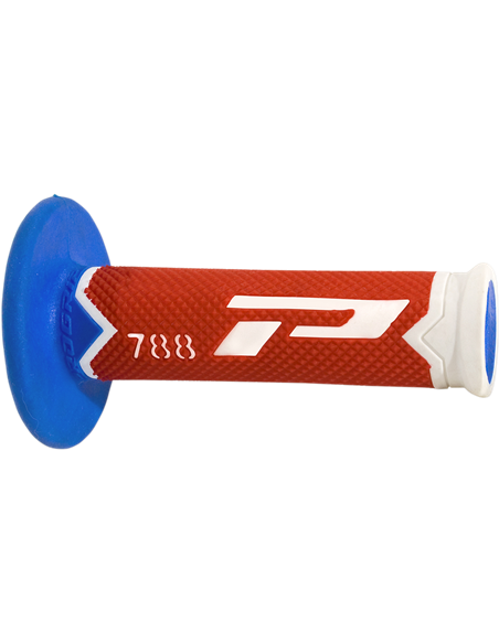 Grips Triple Density Offroad 788 Closed End White/Red/Light Blue PRO GRIP PA078800WRA