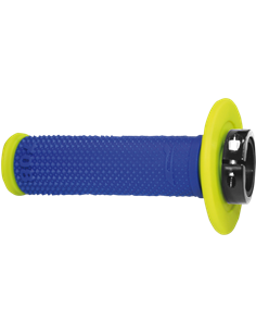 Puños 708 Offroad Single Density Lock On Fluo Yellow/Blue PRO GRIP PA070800GFBL