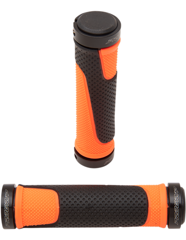 Punys 997 Atv / Mtb Lock On Double Density Open End Fluo Orange / Black PRO GRIP PA099722AF02