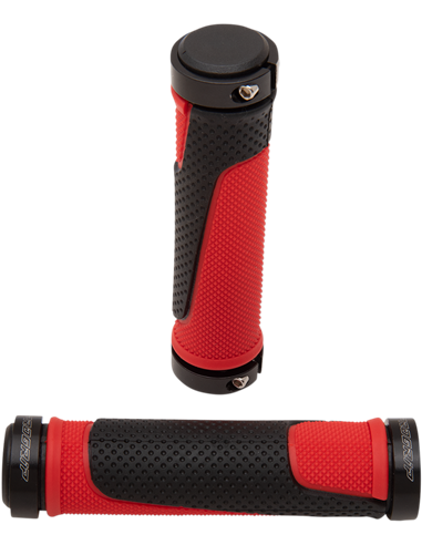 Poignées 997 Atv / Mtb Lock On Double Density Open End Rouge / Noir PRO GRIP PA099722RO02