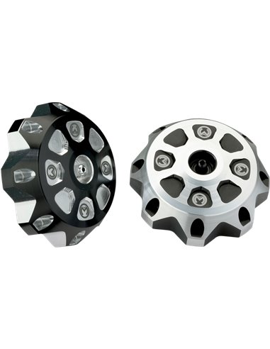 Tampa do gás de alumínio Kx / Yz Bk / Sil Moose Racing Hp Dt-09-01Bs