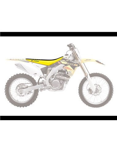 Housse de selle Blackbird Double grip 3 Suzuki noir / jaune 1330H