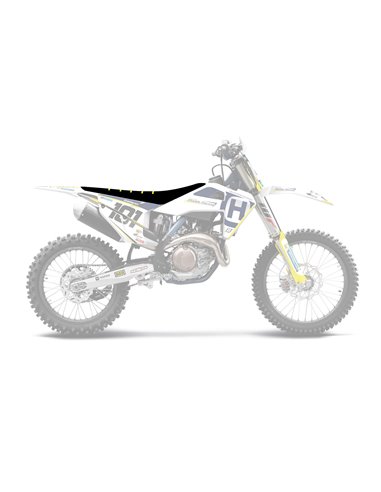 Capa de assento Blackbird Zebra Husqvarna 08212995 preto / amarelo