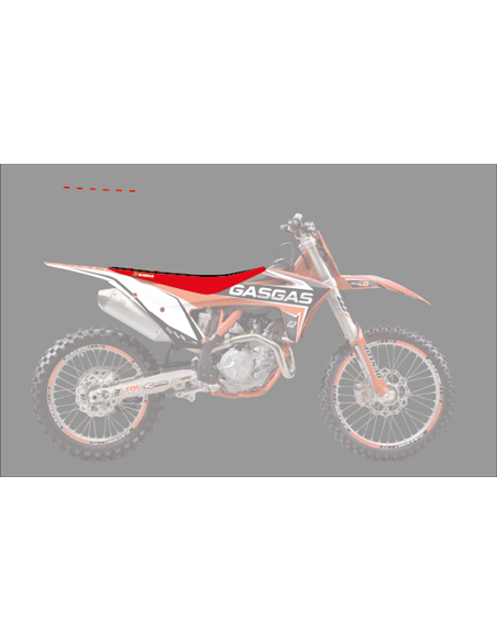 Funda de asiento Blackbird RACING ZEBRA GASGAS 21- 1908Z