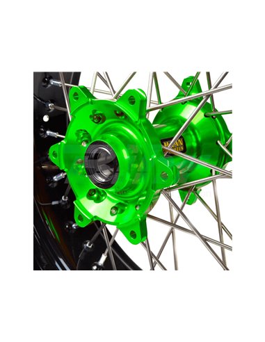 Haan Wheels roue complète jante noire 17-5.00 moyeu vert 1 26009/3/7