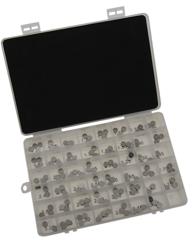 Kit de pastilhas de ajuste de válvula ProX 9.48X1.20-3.50 Caixa Sortimento 29.VSA948