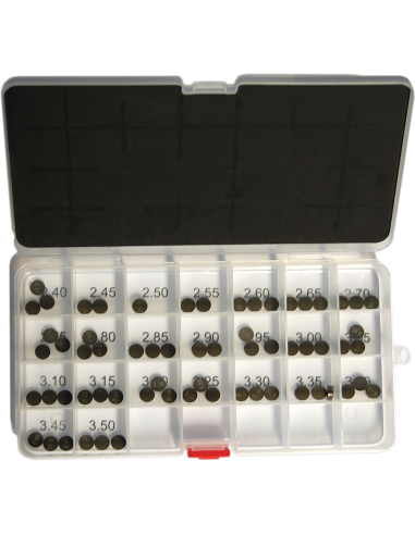 Kit de pastilles de réglage de valve ProX 8.90X1.74-2.58 Assortiment de boîte 29.VSA890-2