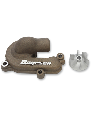 WATER PUMP COVER & IMPELLER KIT SUPERCOOLER ALUMINUM GOLD BOYESEN WPK44AM