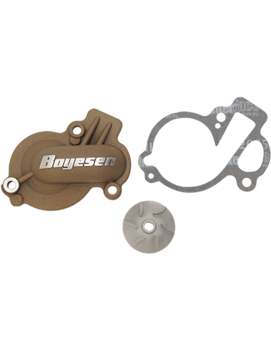 Boyesen Blue Supercooler Kit d'hélice et de capuchon de pompe à eau ALUMINUM NATURAL WPK45AM