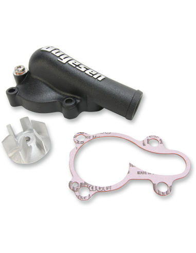 Kit de hélice e tampa da bomba de água Boyesen Aluminum Black Supercooler WPK-18AB