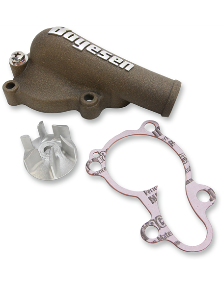 Boyesen Blue Supercooler Kit d'hélice et de capuchon de pompe à eau ALUMINUM NATURAL WPK-18AM