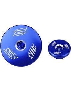 Tapón cárter lateral SCAR azul Kawasaki