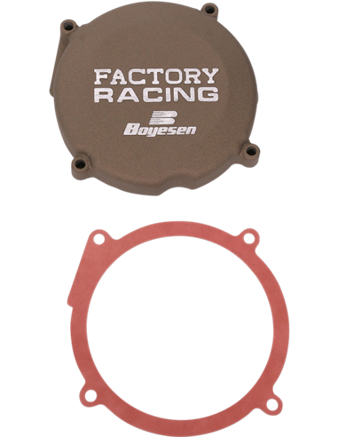 Tapa de encendido de aluminio Boyesen Factory Racing color magnesio SC-02M