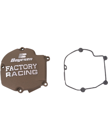 Tapa de encendido de aluminio Boyesen Factory Racing color magnesio SC-11AM