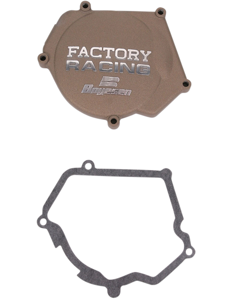 Tapa de encendido de aluminio Boyesen Factory Racing color magnesio SC-32AM