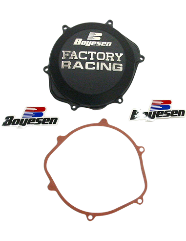 CLUTCH COVER FACTORY RACING  ALUMINUM REPLACEMENT BLACK BOYESEN CC-06B