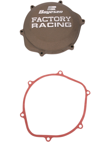 Tapa de embrague Boyesen Factory Racing color magnesio CC-06M