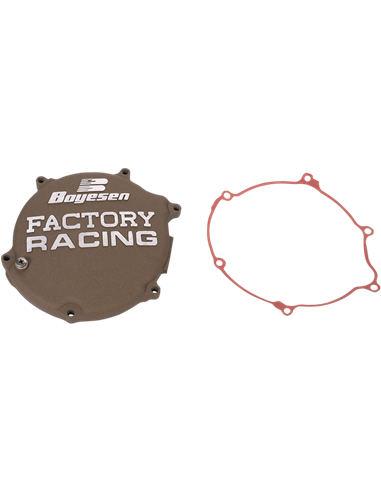 Tapa de embrague Boyesen Factory Racing color negro CC-11AM