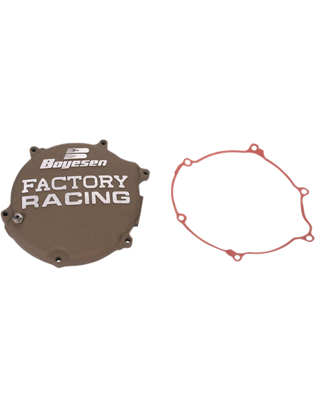Tapa de embrague Boyesen Factory Racing color negro CC-11AM