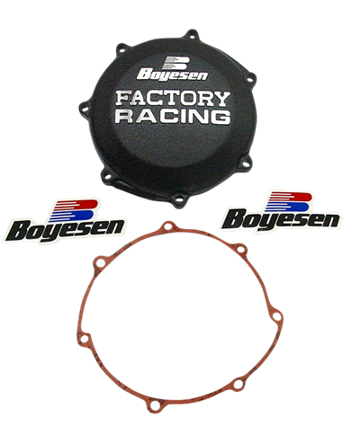 Coberta d'embragatge FACTORY RACING alumini negre CC-37B