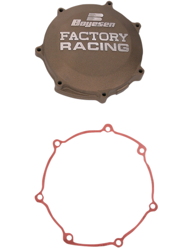 Tapa de embrague Boyesen Factory Racing color magnesio CC-38M