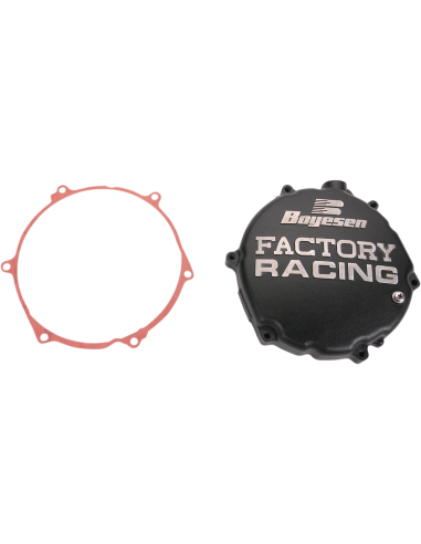 Tapa de embrague Boyesen Factory Racing color negro CC-12CB