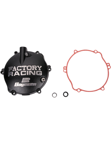 Tampa de embreagem Boyesen Factory Racing preto CC-31B
