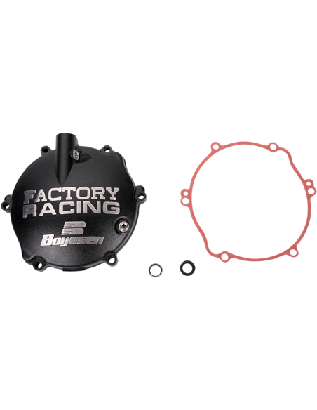 Tampa de embreagem Boyesen Factory Racing preto CC-31B