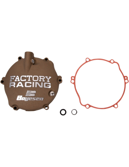 Tapa de embrague Boyesen Factory Racing color magnesio CC-31M