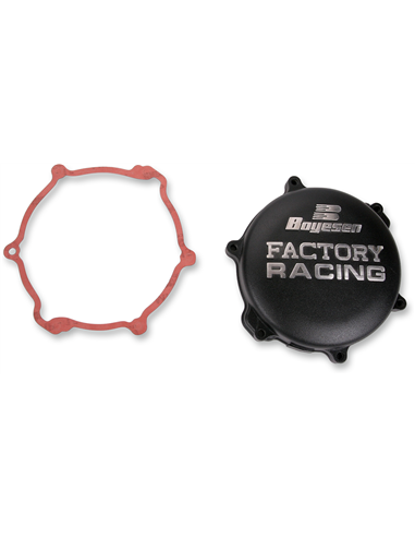 Coberta d'embragatge FACTORY RACING alumini negre CC-33B