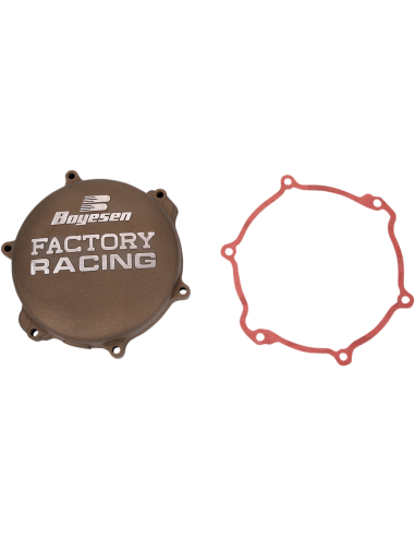 Tapa de embrague Boyesen Factory Racing color magnesio CC-33M
