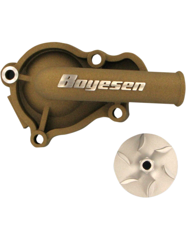 WATER PUMP COVER & IMPELLER KIT SUPERCOOLER ALUMINUM MAGNESIUM BOYESEN WPK-06M