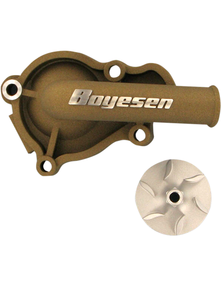 Kit de hélice e tampa da bomba de água Boyesen Aluminum Magnesium Supercooler WPK-06M