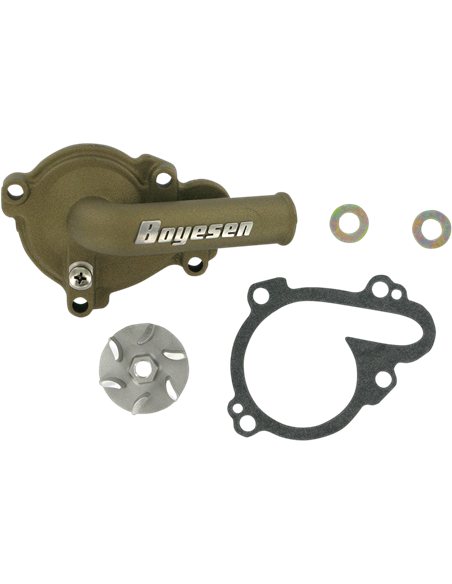 Boyesen Blue Supercooler Kit d'hélice et de capuchon de pompe à eau ALUMINUM MAGNESIUM WPK37M