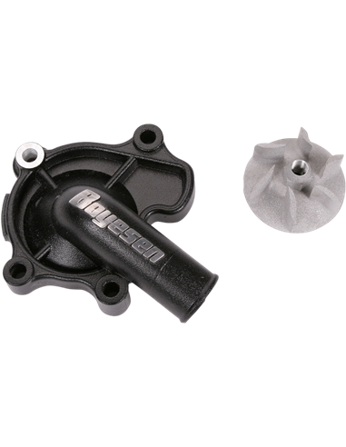 Kit de hélice e tampa da bomba de água Boyesen Aluminum Black Supercooler WPK-07B