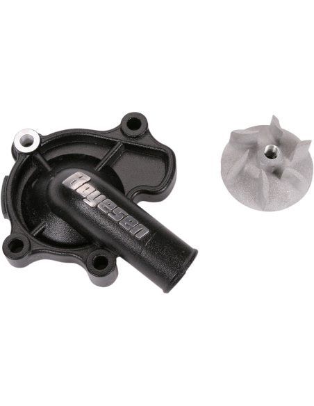 Kit de hélice e tampa da bomba de água Boyesen Aluminum Black Supercooler WPK-07B