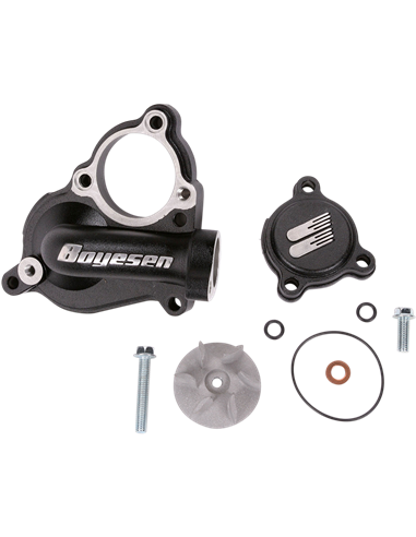 Boyesen Blue Supercooler Kit d'hélice et de capuchon de pompe à eau ALUMINUM BLACK WPK-17B
