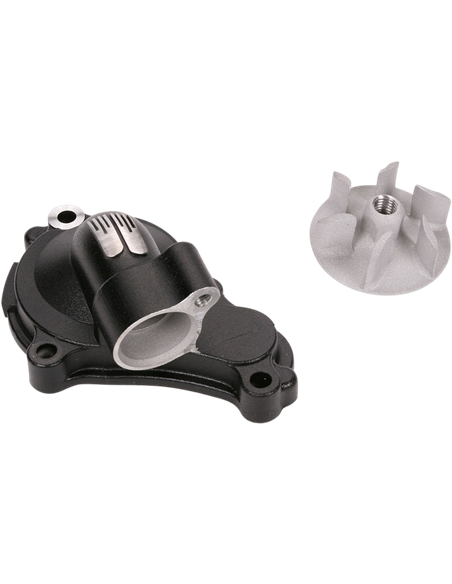 Kit de tapa i hèlix de bomba d'aigua Supercooler Boyesen alumini negre WPK-38B