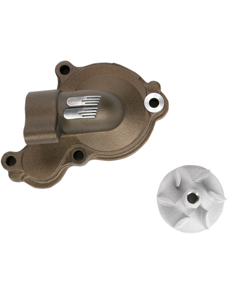 Kit de tapa y hélice de bomba de agua Supercooler Boyesen color magnesio WPK-38M